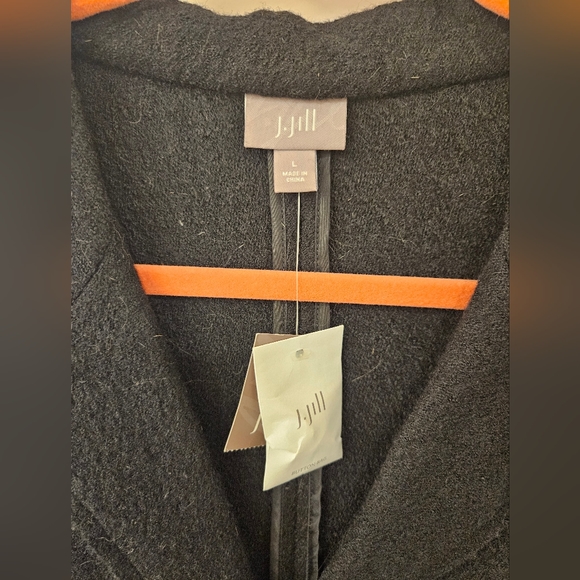 NWT - J Jill Blazer Sweater - Size L - Black - Picture 5 of 12